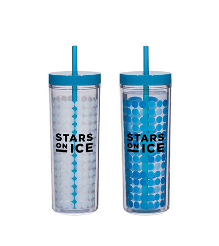 Stars on Ice Color-Changing Tumbler with Straw