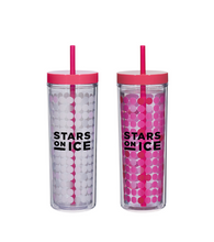 Load image into Gallery viewer, Stars on Ice Color-Changing Tumbler with Straw